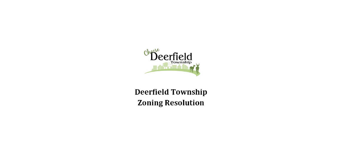 Deerfield Township Zoning Code Text Amendments